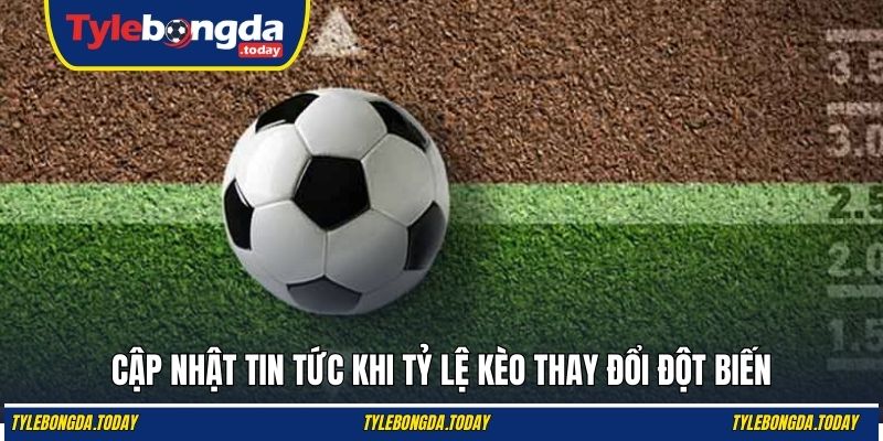 Cập nhật tin tức khi tỷ lệ kèo thay đổi đột biến